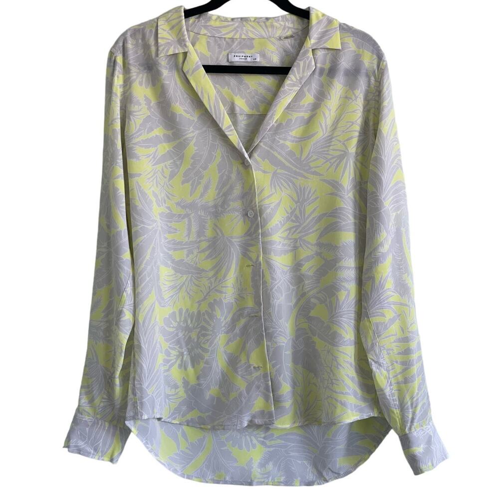 Equipment Button Down Silk Blouse Casual Women's Size L NWT